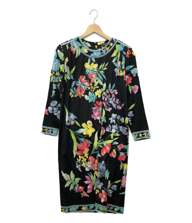 楽天市場】【中古】 レオナール 花柄長袖ワンピース レディース SIZE L  