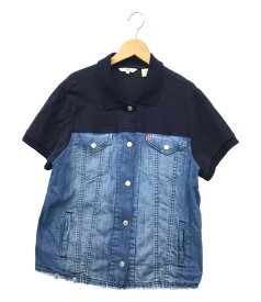 【中古】 リーバイス デニム半袖ポロシャツ レディース SIZE M (M) LEVI’S