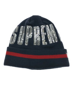 【中古】 シュプリーム ニット帽 ×NEW ERA Sequin Beanie メンズ Supreme