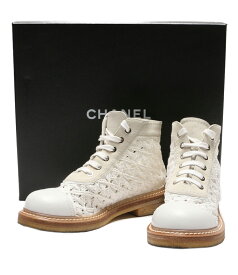 【中古】 シャネル エンブロイダリーショートブーツ レディース SIZE 36 CHANEL