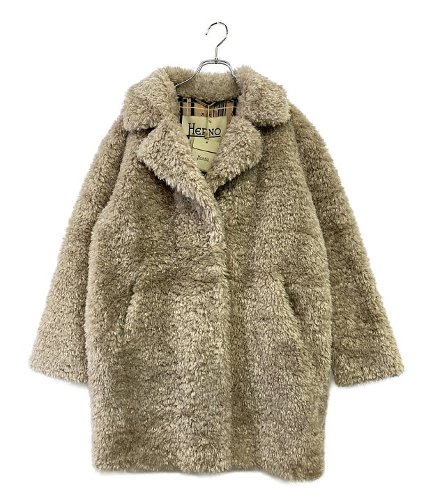楽天市場】【中古】美品 ヘルノ ファーコート カーリー レディース 