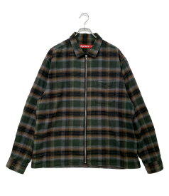 【中古】 シュプリーム 長袖シャツ Shadow Plaid Flannel Zip Up Shirt メンズ SIZE L Supreme
