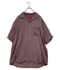 【中古】 シュプリーム 半袖シャツ シルク TONAL MONOGRAM SILK S S SHIRT メンズ SIZE L Supreme