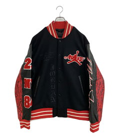 【中古】美品 ナイキ ジョーダン x アウェイク NY バーシティジャケット FQ5439-657 メンズ SIZE M NIKE Jordan × Awake
