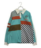 【中古】 アモク 長袖ポロシャツ PATCHWORK POLO SHIRT 25SS 251012 メンズ SIZE M amok