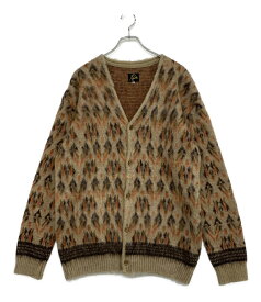 【中古】 ニードルズ モヘヤカーディガン 総柄 HM270 メンズ SIZE XL NEEDLES