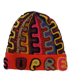 【中古】美品 シュプリーム ニット帽 YARN APPLIQUE BEANIE 24AW メンズ Supreme