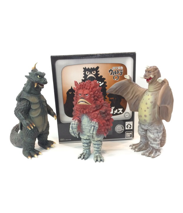 楽天市場 中古 美品 ゴメス ペギラ ガラモン ソフビ3体セット 総天然色ウルトラq ウルトラ怪獣シリーズプレミアム フィギュア ハグオール ホビー