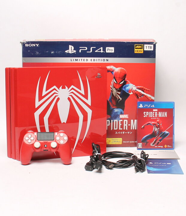 楽天市場】【中古】 PS4 Pro 本体 Marvels Spider man Limited Edition 