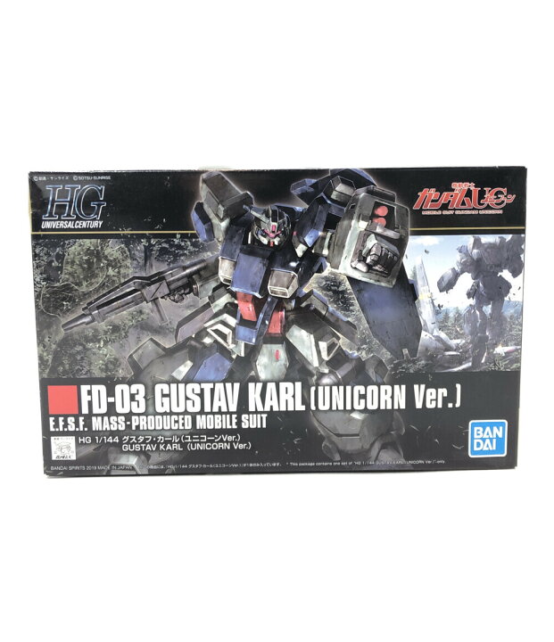 楽天市場 中古 美品 機動戦士ガンダムuc 機動戦士ガンダムuc グスタフ カール ユニコーンver 1 144 ガンプラ バンダイ プラモデル ハグオール ホビー