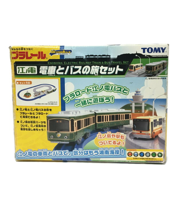楽天市場】【中古】 プラレール 江ノ電 電車とバスの旅セット TOMY 