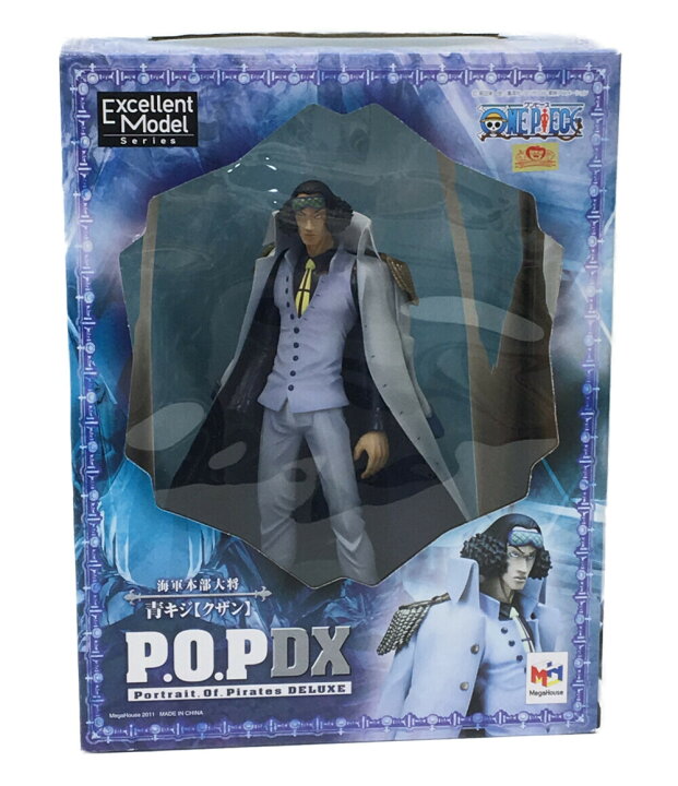 楽天市場 中古 One Piece P O P Dx One Piece 海軍本部大将 青キジ クザン メガハウス フィギュア ハグオール ホビー