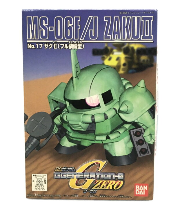 楽天市場 中古 Sdガンダムg0 Sdガンダムg0 機動戦士ガンダム No 17 Ms 06f Jザクii フル装備型 ガンプラ バンダイ プラモデル ハグオール ホビー