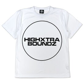 HXB ドライTEE【F/S CIRCLE】WHITE×BLACK バスケットボール ドライTシャツ