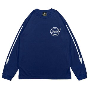 HXB DRY Long Sleeve Tee �yMarker�zNAVY×WHITE �o�X�P�b�g�{�[�� �h���C����TEE