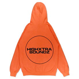 HXB SWEAT ZIP PARKA 【THE CIRCLE】 NEON ORANGE (蛍光オレンジ ) バスケットボール スウェットジップアップ パーカ