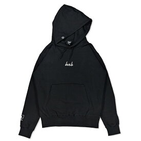 HXB HOODIE 【Cursive】 BLACK×WHITE バスケットボール　スウェット パーカ