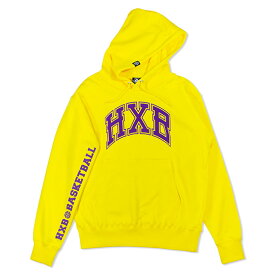 HXB HOODIE 【WARP】 YELLOW×PURPLE バスケットボール スウェット パーカー