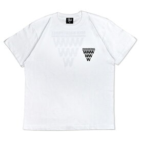 HXB コットンTEE 【WWW】 WHITE×BLACK バスケットボール Tシャツ