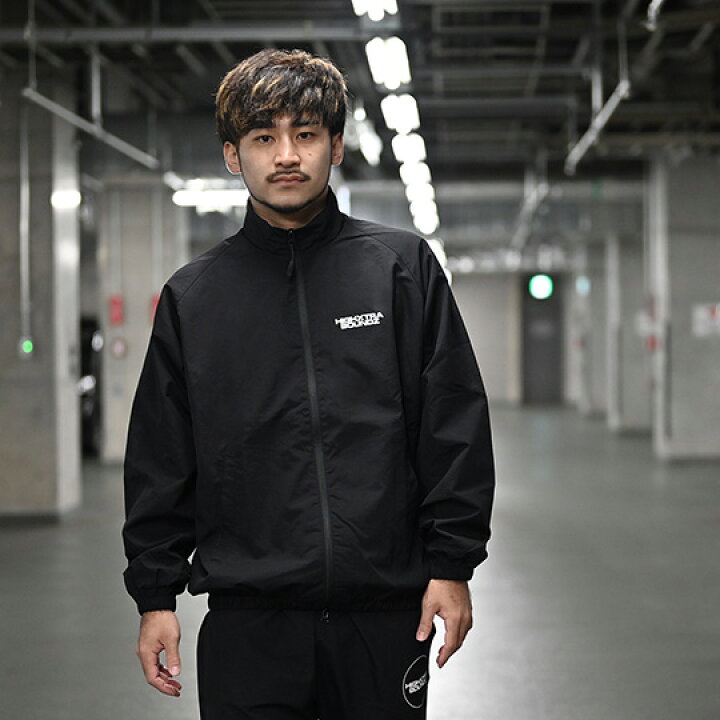 楽天市場】HXB NYLON TRACK JKT. 【THE CIRCLE】 BLACK×WHITE 