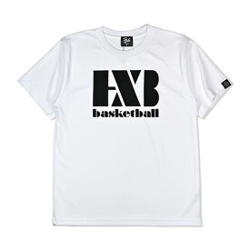 HXB ドライTEE【BRAGGA】 WHITE×BLACK バスケットボール ドライTシャツ