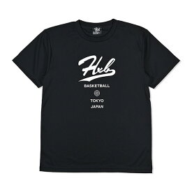 HXB ドライTEE【COLUMN】 BLACK×WHITE バスケットボール ドライTシャツ