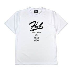 HXB ドライTEE【COLUMN】 WHITE×BLACK バスケットボール ドライTシャツ