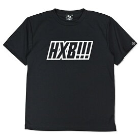 HXB ドライTEE 【EXCLAMATION!!!】 BLACK×+WHITE バスケットボール ドライTシャツ