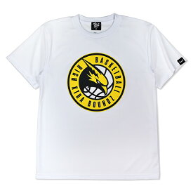 HXB ドライTEE 【THUNDER BIRDZ】 WHITE×YELLOW+BLACK プロバスケットボールチーム ドライTシャツ サンダーバード