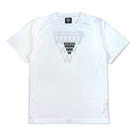 HXB ドライTEE 【WWW (草)】 WHITE×BLACK　バスケットボール ドライTシャツ