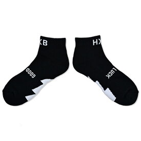 HXB "GOOD LUCK SOCKS"【SHORTYS 2.0】BLACK×WHITE バスケットボール グッドラック ソックス 靴下