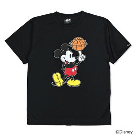 Mickey ミッキー / HXBバスケットボール ドライTシャツ / ブラック×フルカラー / Disney 公式 オフィシャル ディズニーコレクション
