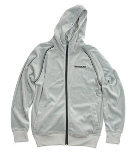 30% OFF SALE!! HUGEBLOCKSyVELOUR ZIP PARKAzGray AE^[ xAJKT TCNEFA