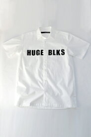 THE [DIRECT SHIRT] WHITE/BLACK シャツ トップス　シンプル　ロゴ　セール　SALE　半袖