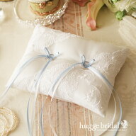 リングピロー クラシカル（完成品）クリアボックス付き【ブライダル リング ピロー 白 ウエディング 結婚…