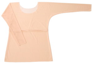 アームシェイプインナー Uネック 丸首【二の腕 シェイパー 引き締め フラ インナー フラダンス 仮装 ハロウィン コスプレ 衣装用 コスチューム 下着 肌色 ベージュ 露出対策インナー アーム