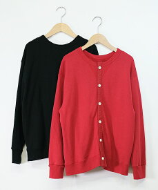 NATURAL LAUNDRY｜V裏毛 2WAYスウェットカーデ [[7234C-014]][C]