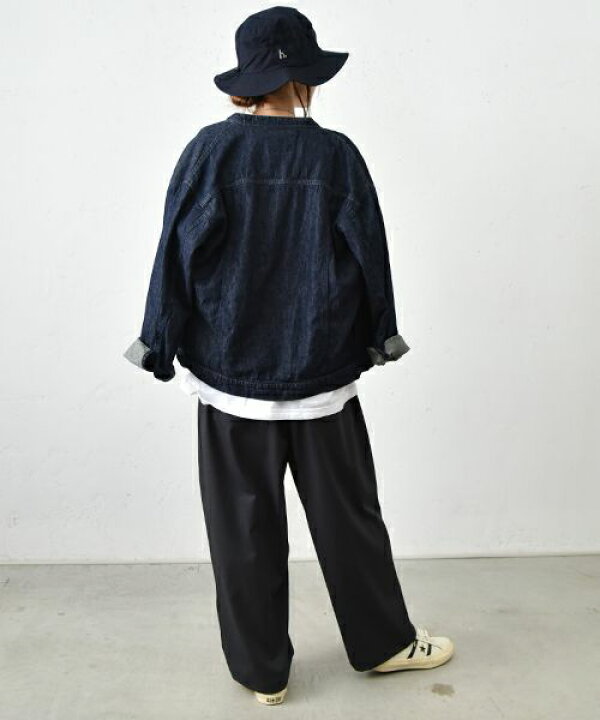 楽天市場】Our.｜ノーカラー綿麻デニムジャケット [[131235H]][C 