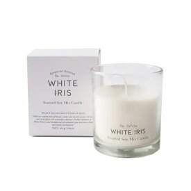 Re;White Soy Mix Candle WHITE IRIS どんな空間にも合うスタイリッシュなデザインのソイミックスキャンドル