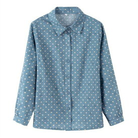 シニアファッション レディース 長袖 ブラウス シニア Tシャツ 花柄 50代 60代 70代 80代 高齢者 服 おばあちゃん 春夏 小柄 女性 ミセス 母の日 プレゼント ギフト ゆったり 涼しい シャツ トップス