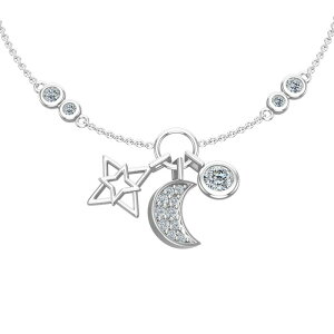 �yPASITHEA Star & Moon �u���X���b�g�z���f�B�[�X �u���X���b�g �V���o�[925 �u�����h ���f�C�[�X�W���G�� �A�N�Z�T���[ �A���N���b�g �W���G���[ �o�[�X�f�[ �a���� �L�O ���b�s���O