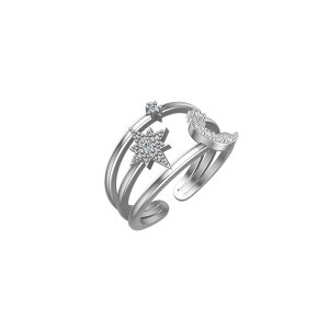�yPASITHEA Star & Moon �����O�z�I�[�v�������O �w�� �A�N�Z�T���[ �t���[�T�C�Y �V���v�� �V���o�[ �����A�����M�[�Ή��I��i AAAAA�L���[�r�b�N ���� �M�t�g �v���[���g ��l �ؚ� �אg ���^ 12��