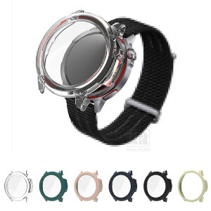 HUAWEI WATCH GT Runner 2 �P�[�X �J�o�[ �t���ʋ����K���X �S�ʕی� �t���ی�P�[�X �P�F/�N���A �t�B������� �n�[�h�P�[�X �t�@�[�E�F�C �t�@�[�E�F�C �E�H�b�` GT Runner 2