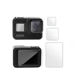 GoPro Hero8 Black �K���X�t�B���� �����K���X �t���ی�t�B���� �d�x9H �����Y�ی� + �t���ی� 2�Z�b�g �S�[�v�� �q�[���[8 �u���b�N �S�[�v�� �����h�~��ǉ� �ی�K���X �������� ������� ��