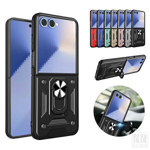 Galaxy Z Flip8 �P�[�X �ϏՌ� �J�o�[ �܂肽���݌^ �}�O�l�b�g���ԍڃz���_�[�Ή� ��̌^�����O�t�� �X�^���h�@�\ �V���v�� ������ Samsung �T���X�� �M�����N�V�[ Z �t���b�v8 �ی�P�[�X �A���h