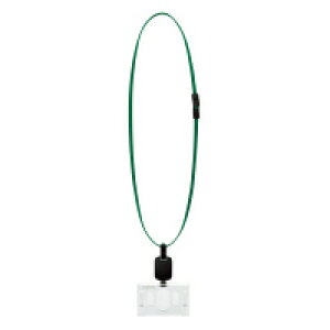 コクヨ KOKUYO 60205087 名札セット リール式・ハードケース・IDカードサイズ 緑 ナフ−R280G