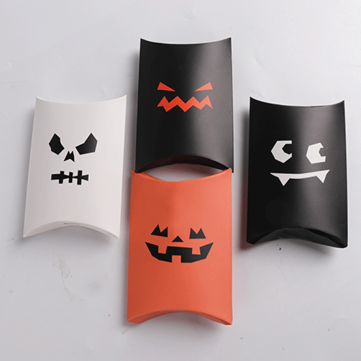 楽天市場 ハロウィン限定 ギフトボックス ラッピングボックス ラッピング用品 ギフト箱 包装 プレゼント ギフト 贈り物 お祝い お菓子 キャンディ 印鑑収納 組み立て式 季節の贈り物 ランダム 雑貨 送料無料 Halloween イベント ハロウィン ピローボックス 10枚セット