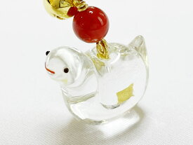 白蛇 ストラップ 金箔入り 祈願済み 希少 開運 金運上昇 金運アップ お金 金箔入り 金箔 レッドメノウ