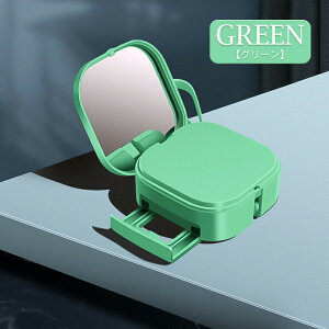 第2世代 スリーインワン充電ケーブルロールシングルプル 化粧鏡付き 携帯電話ホルダー機能付き 格納式USB高速充電ケーブル iPhone Android タブレットと互換性あり Type-C Lightning microUSB 3in1 充電