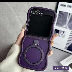 Galaxy P[X ˂˔g^fUC }OZ[tΉ Magsafe ܂肽݃X^h@\ h~ Yی Ռz 蒠^ ucu 掋 ICciGalaxy Z Flip3/Galaxy Z Flip4/Galaxy